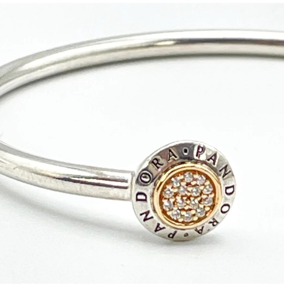 Pandora Jewelry - Elegant Sterling Silver Bangle Bracelet Over 9 Grams Marked 925